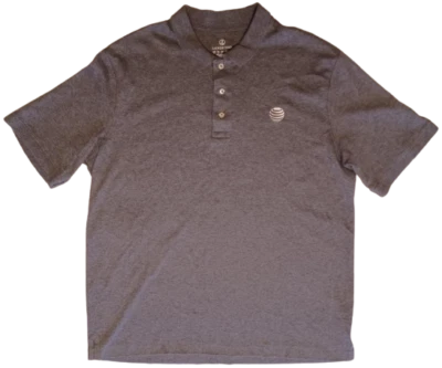 CAMISA POLO DE TRABAJO AT&T VINTAGE MANGA CORTA; Gris, Grande Foto 1 de 4