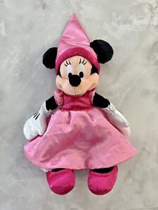 Authentic Original Disney Parks Minnie Mouse Pink Princess  Plush Toy Doll