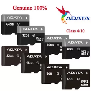 8/16/32/64GB Original ADATA MicroSD TF SDXC Mobile Memory Card Phone Wholesale - Picture 1 of 6