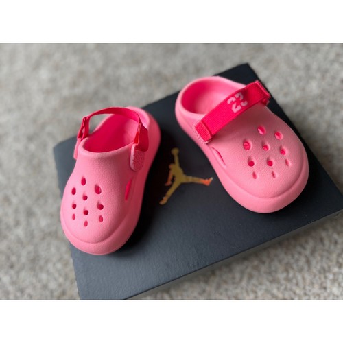 Scarpe Nike Jordan Hydrip bambino bambina sandali zoccoli slide schiuma rosa taglia 5C