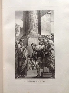F. ROSASPINA VOCAZIONE DI S. MATTEO Apostolo Gesù ACCADEMIA B A acquaforte 1830 - Picture 1 of 1