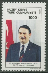 Turco-Chipre 1990 político Akbulut 289 sin usar - Imagen 1 de 1