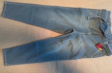 Women's/Junior's Energie Hi-Rise Paperbag Waist Blue Jeans Size 13 (32/29) NWT