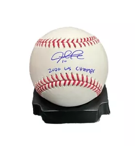 JUSTIN TURNER DODGERS SIGNED MLB BASEBALL "2020 WS CHAMPS" INSCRIPTION PSA ITP - Picture 1 of 4