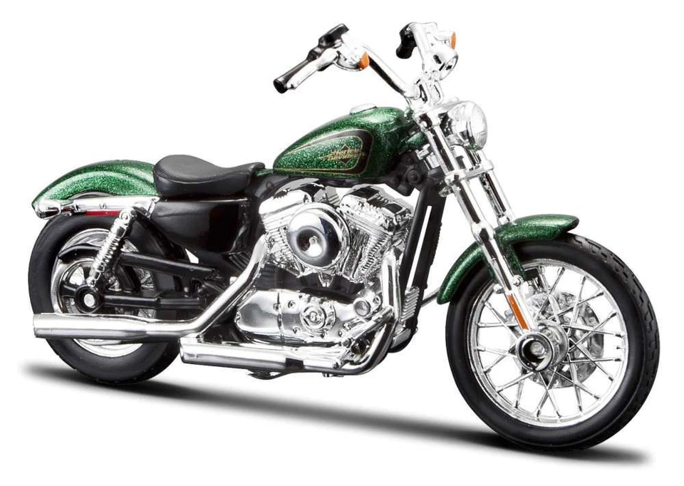 Maisto H-D XL1200V Seventy-Two 2012 Green (32)  1:18 Scale - Image 1 of 1