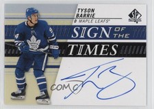 2019-20 SP Authentic Sign of the Times Tyson Barrie #SOTT-BA Auto