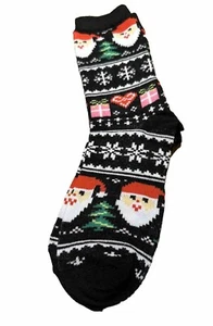NWT Ladies Christmas Socks 3 Pairs New Stocking Stuffers Santa Socks - Picture 1 of 6