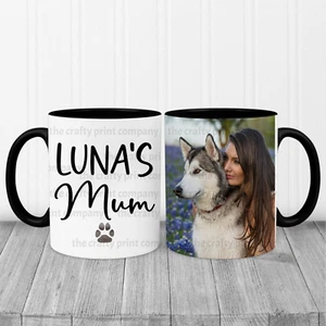 Personalised Dog Mum Photo Mug Coffee Tea Cup Mother's Day Birthday Gift for Her - Picture 1 of 10