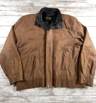 Мужская замшевая кожаная куртка Scully с атласной подкладкой размер Lg на молнии - Изображение 1 из 4