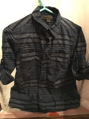 DKNY Toddler Shirt With Roll-Up Sleeves Size 24M - Image 1 of 4