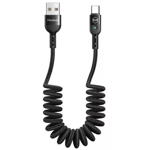 Mcdodo USB A to Type C Charger Cord Coiled 60W USB C Fast Charging Data Cable - Picture 1 of 12