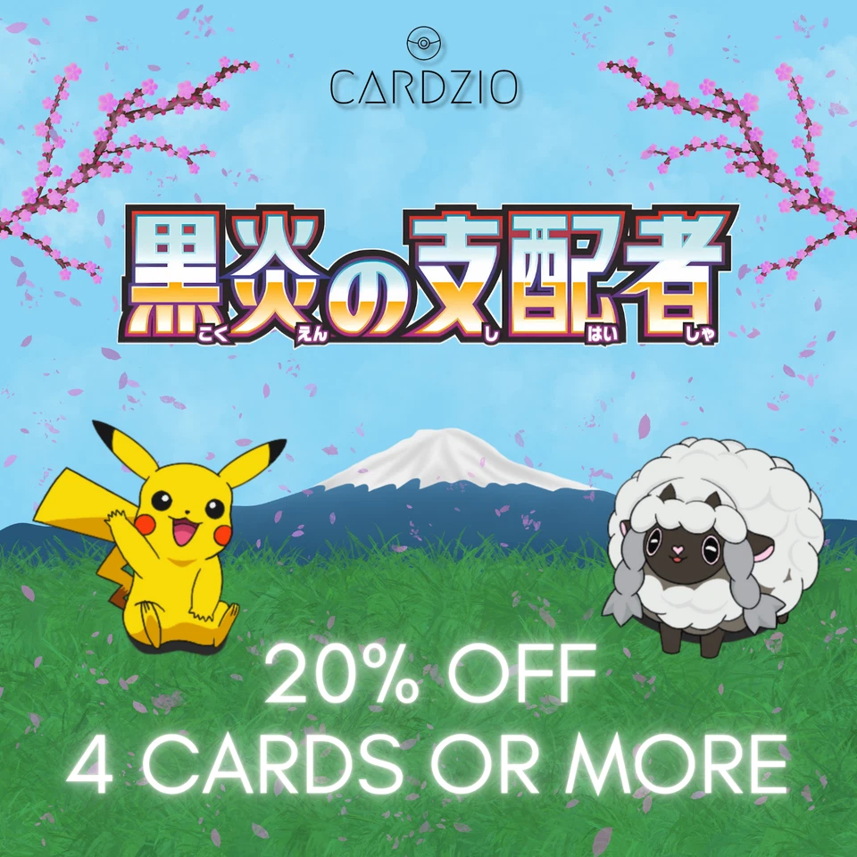 Pokemon - Japanese Ruler of the Black Flame SV3 - Singles - Image 1 of 1