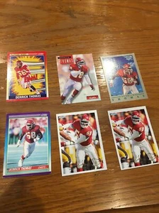 Derrick Thomas Kansas City Chiefs 7 football card lot 1062 - Picture 1 of 11