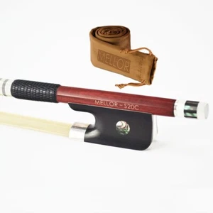 Silver Pernambuco Cello Bow Amazing Tone Solo Level MELLOR S20C - Picture 1 of 6