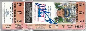 1993 Indianapolis 500 TICKET complete signed Al Unser Jr autograph see pics - Picture 1 of 1