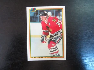 1990-91 Bowman Tiffany # 5 Steve Larmer Card (B40) Chicago Blackhawks - Picture 1 of 2