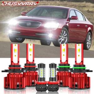 For Buick Lucerne 2006-2011 6x LED Headlight High Low Beam Fog Light Bulbs Kit - Picture 1 of 15