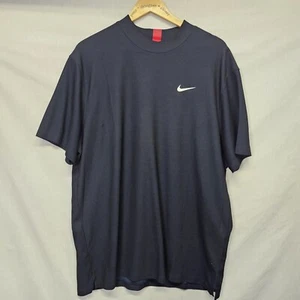 Nike Tiger Woods Collection Tee Shrit Size XL Men's Standard Fit Navy Blue - Picture 1 of 4