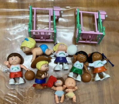 Vintage 1980's Cabbage Patch Kids Mini Figures PVC Figurines Lot - Image 1 of 4