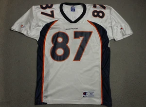 Vintage Ed Mccaffrey Champion Jersey Mens Size 40 White NFL Football - Picture 1 of 12