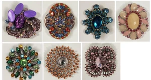 Art Deco Kunst Strass Mode Anstecknadel Brosche Schmuck Konvolut 7 - Bild 1 von 22