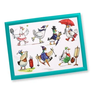 Enten Laptray Sitzsack Basis Sport Thema lustig gepolstert Dinner Tablett für Schoß - Bild 1 von 2
