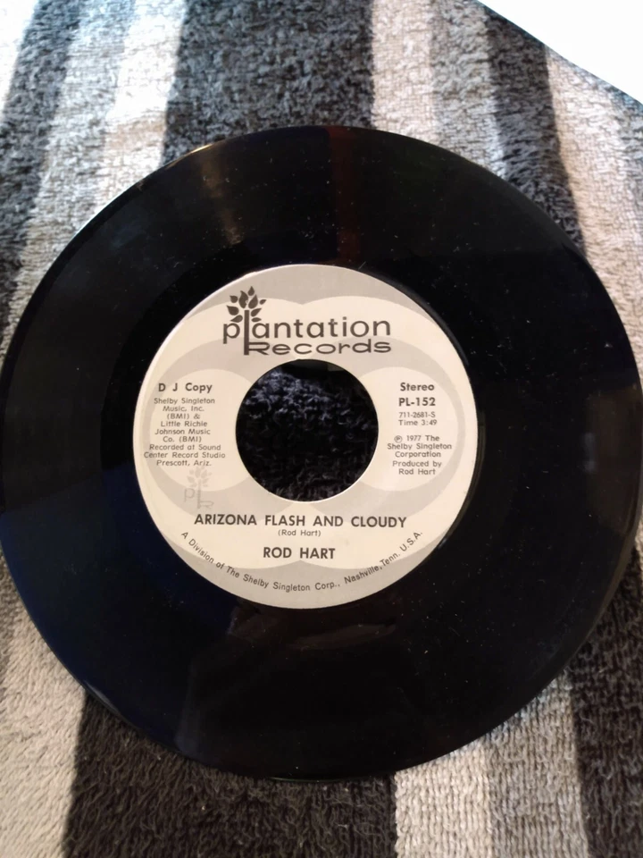 Plantation Records - Rod Hart - Arizona Flash And Cloudy - PL-152 - Mono -Stereo Foto 1 de 3