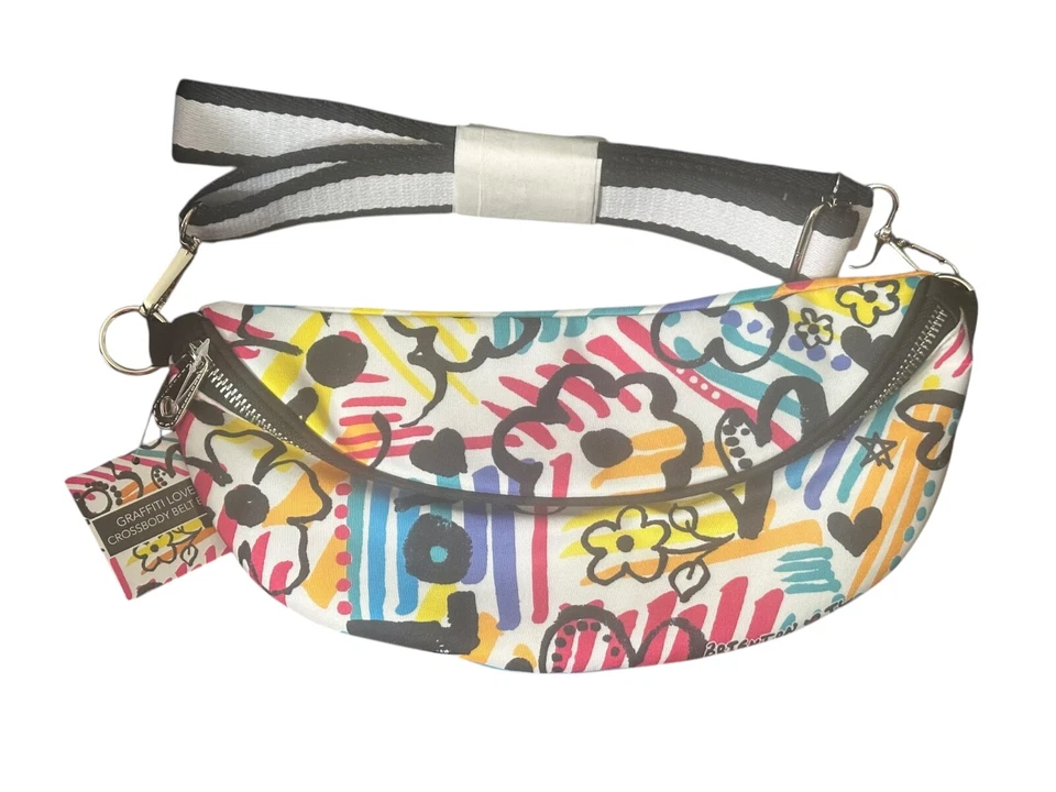 Brighton Crossbody Bag Fanny Pack Purse D30265 Graffiti Love Removable Strap
