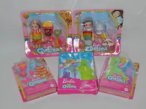 Barbie Chelsea Doll Outlift & Playsets Rainbow Hamburger Raincoat Bath Party Set - Picture 1 of 32