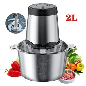 2L Electric Meat Grinder Home Kitchen Industrial Stainless Steel Sausage Maker - Picture 1 of 10