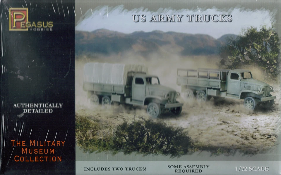 Pegasus Hobbies 1/72 US GMC 2½ton Camion Cargo (x2) - Immagine 1 di 1