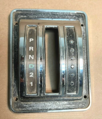 1969 年和其他福特野马 FMX 自动镀铬变速器挡板 C9ZA-7E034-C — 第 1/3 张图片