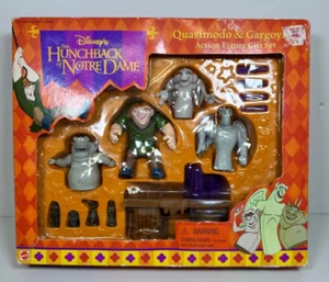 VTG Disney Hunchback of Notre Dame Quasimodo Gargoyles Action Figure Set NEW - Picture 1 of 6