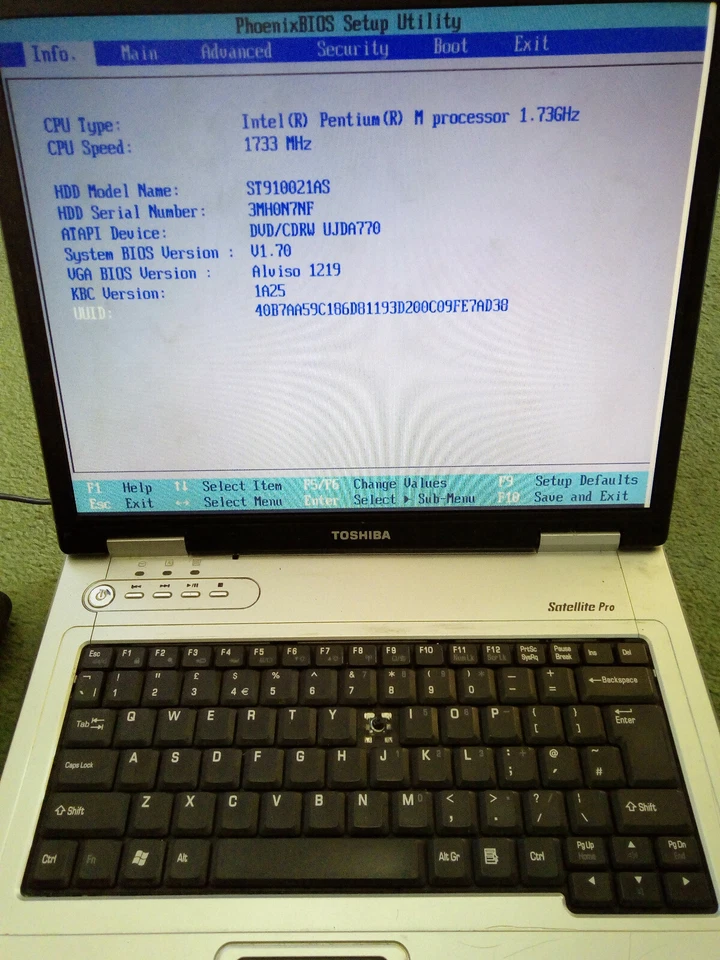 Toshiba Satellite Pro L20 Laptop 1GB Memory 1.73Ghz PSL25E PCMCIA - Image 1 of 1