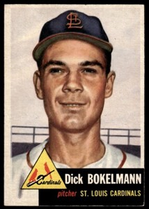 1953 Topps Dick Bokelmann EX RC St. Louis Cardinals #204