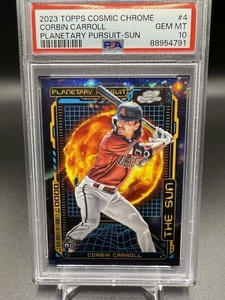 ⚾️🔥2023 Topps Cosmic Chrome Corbin Carroll (RC) Planetary Pursuit Sun PSA 10🔥 - Picture 1 of 3