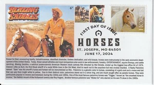 6° Cachets 5893 Horses in Entertainment Blazing Saddles, Trigger, Mr. Ed - Picture 1 of 1