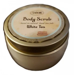 Sabon BODY SCRUB White Tea Natural Dead Sea Salt Essential oils 7 oz NEW - Picture 1 of 1