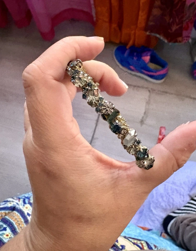 Brazalete Swarovski cristal blanco y azul Foto 1 de 4