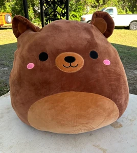 Squishmallow Omar der Braunbär 24 Zoll Plüsch Jumbo Stofftier Plüsch KellyToy 2022 NEU - Bild 1 von 5