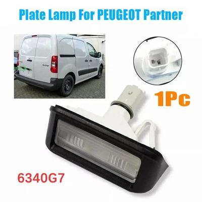 FOR CITROEN BERLINGO DISPATCH PEUGEOT PARTNER EXPERT NUMBER PLATE LAMP 6340G7  - Image 1 of 4