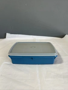VINTAGE Tuppercraft Tupperware blau Stow N Go 3tlg Behälter Bastelaufbewahrung 767 AM - Bild 1 von 5