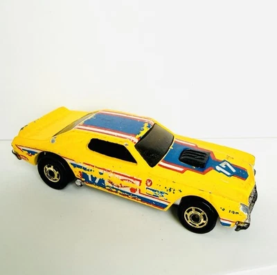 Vintage 1985 Hot Wheels Ford Gran Torino Tornado Stocker Yellow #17 GHO - Image 1 of 4