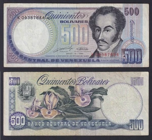 Banconota Venezuela 500 bolivares 1990 P.-67d BB/VF - Imagen 1 de 1