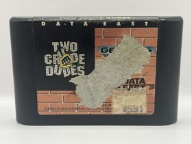Two Crude Dudes Sega Genesis Video Game Cartridge Only - Tested & Working