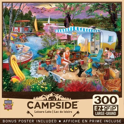 MasterPieces - Campside - Leisure Lake 300 Piece EZ Grip Jigsaw Puzzle - Image 1 of 4