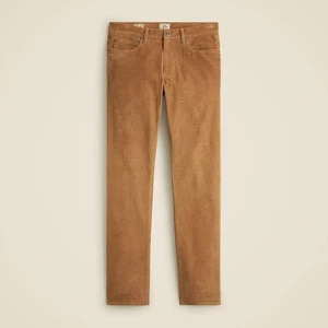 J.Crew 484 Pantalone Uomo Slim Fit Velluto a coste Marrone Cachi Rovere G7128 - Nuovo con etichette NUOVO - Foto 1 di 4