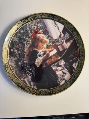 Sandra Kuck, Plato el primer número en la Navidad victoriana # 271D, "Querido Santa" Foto 1 de 2