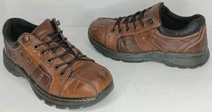 Scarpe vintage GBX uomo taglia 9M Y2K pelle marrone zoccoli antiscivolo grossi *LEGGI* - Foto 1 di 12