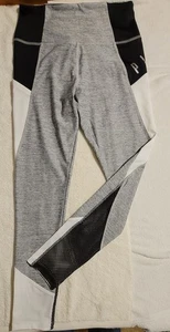 Victoria's Secret PINK Ultimate High Waist Leggings grau schwarz ColorBlock Mesh M - Bild 1 von 6